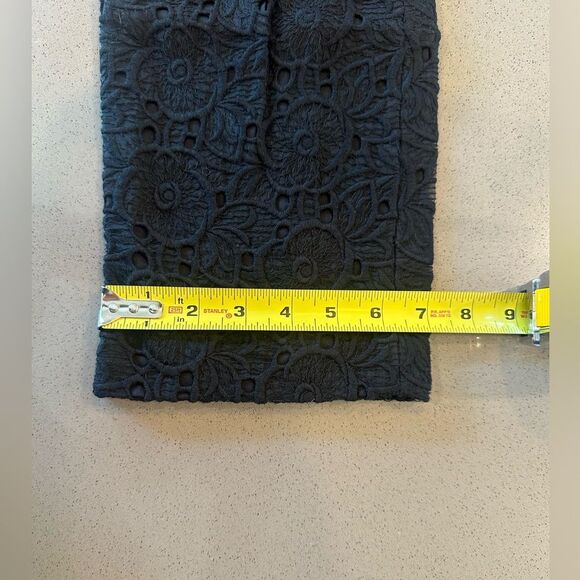 Elie Tahari Women's Black Floral Embroidered Lace Overlay Melissa Pants Size 4 - Picture 14 of 14